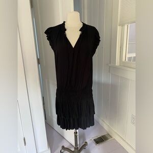 Current Air Black Ruffled Mini Dress